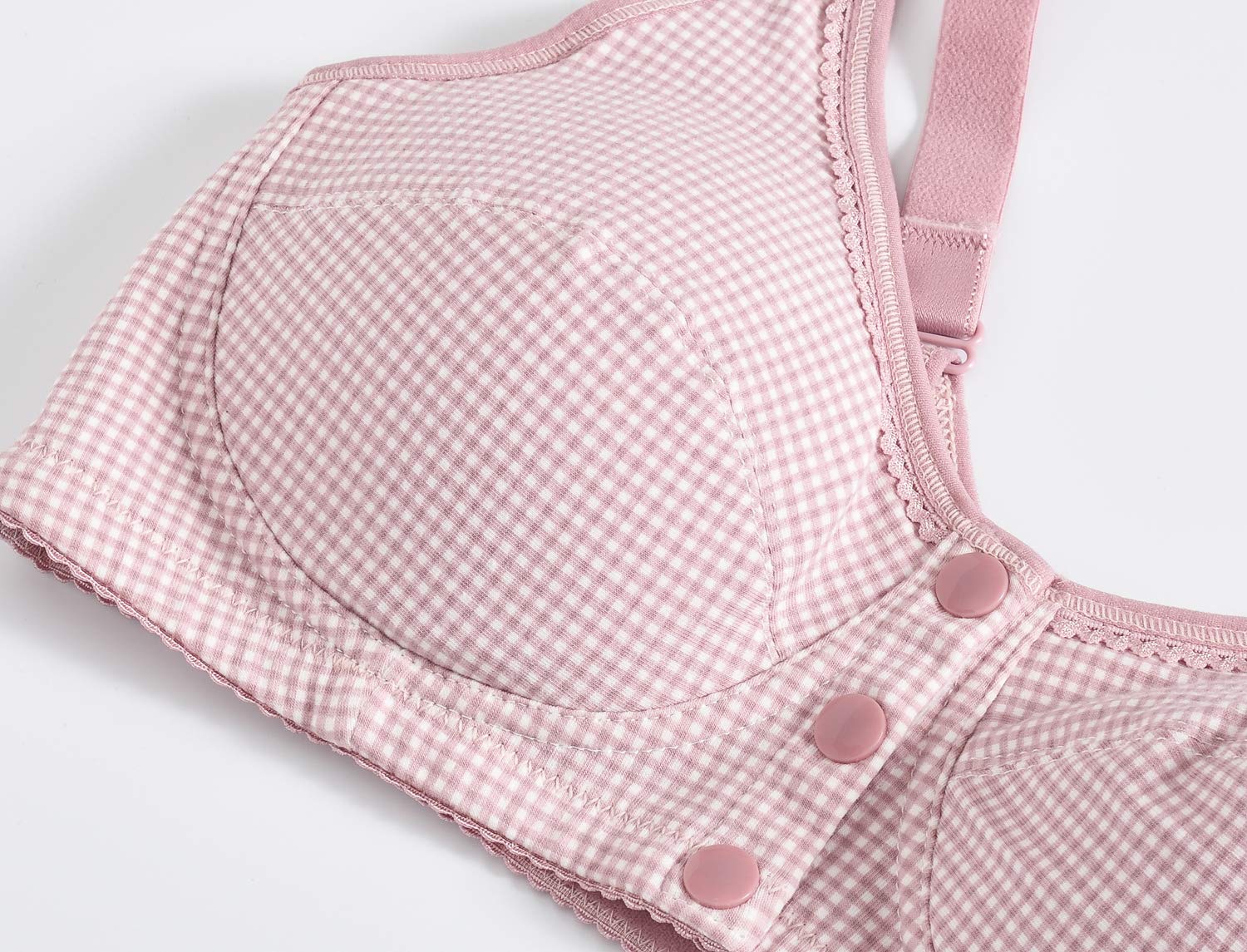 Comfortable Grey Cotton Bra for Women - Adjustable Straps & Seamless U-Back Design - Plus Size Underwear for Everyday Wear, Yoga & Relaxation