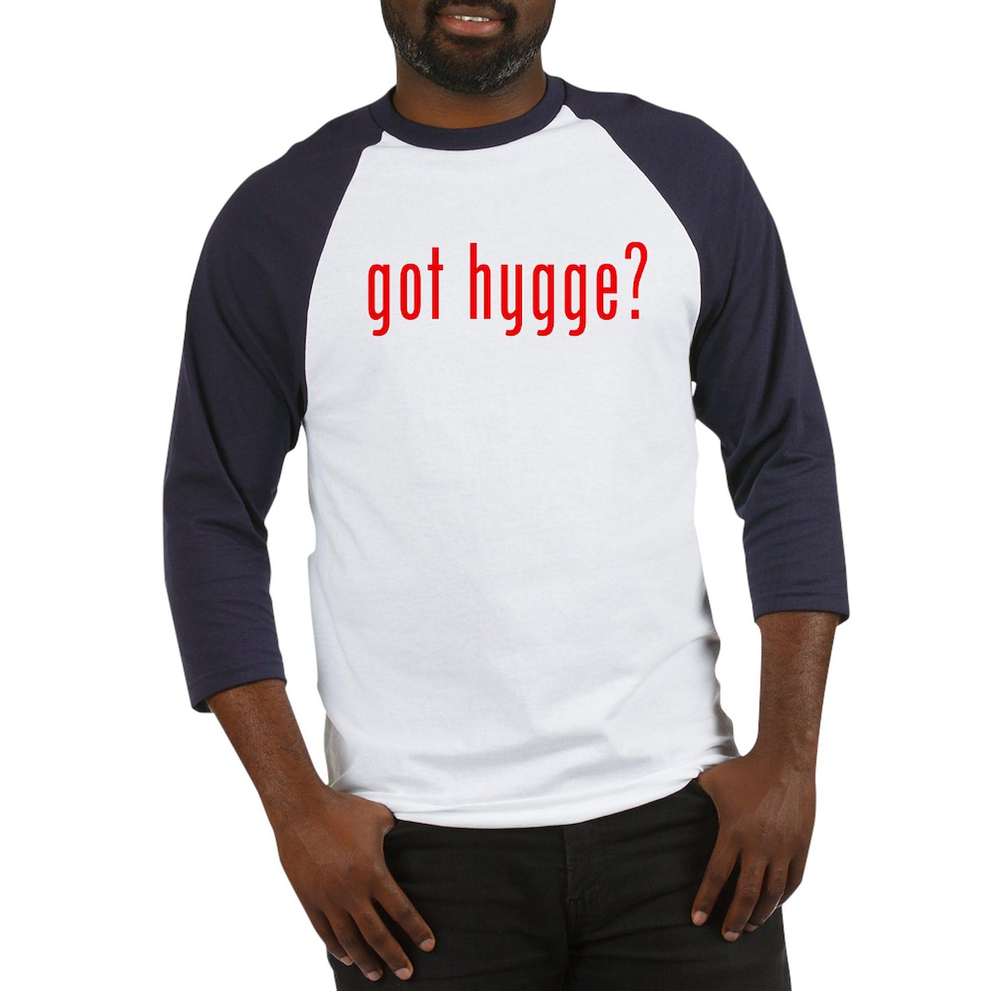 Got Hygge? Men's Cotton Baseball Jersey - 3/4 Raglan Sleeve Shirt for Casual Wear & Sports | Comfortable Lounge & Game Day Outfit