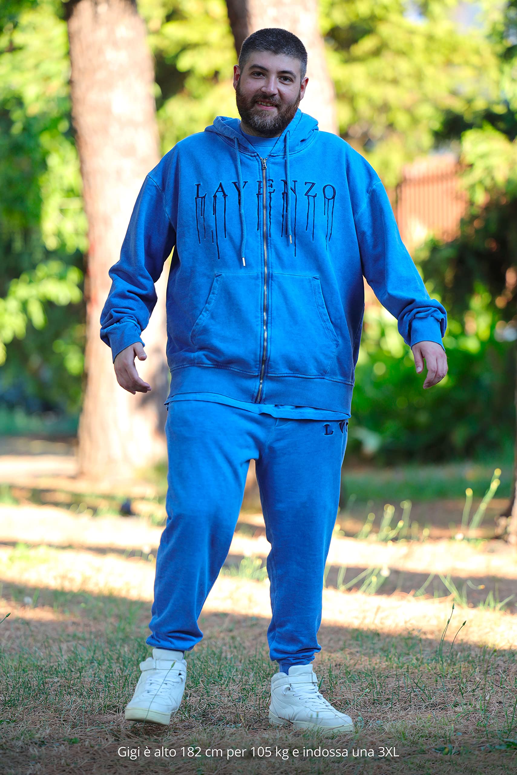 LAVENZO Men's 100% Cotton Tracksuit Set - Comfortable Sweatshirt & Jogger Pants for Casual Wear, Sports & Gym | Plus Size Athletic Outfit | Perfect Birthday Gift for Men & Boys | Ideal for Workouts, Lounge & Everyday Fashion