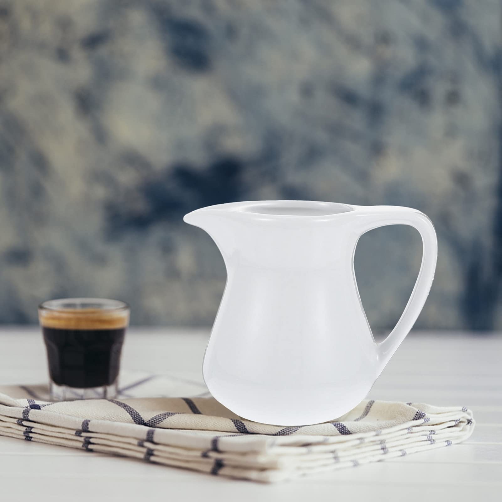 Cabilock Porcelain Gravy Boat 200ml - Sauce Jug for Salad, Milk & Oil Dispenser