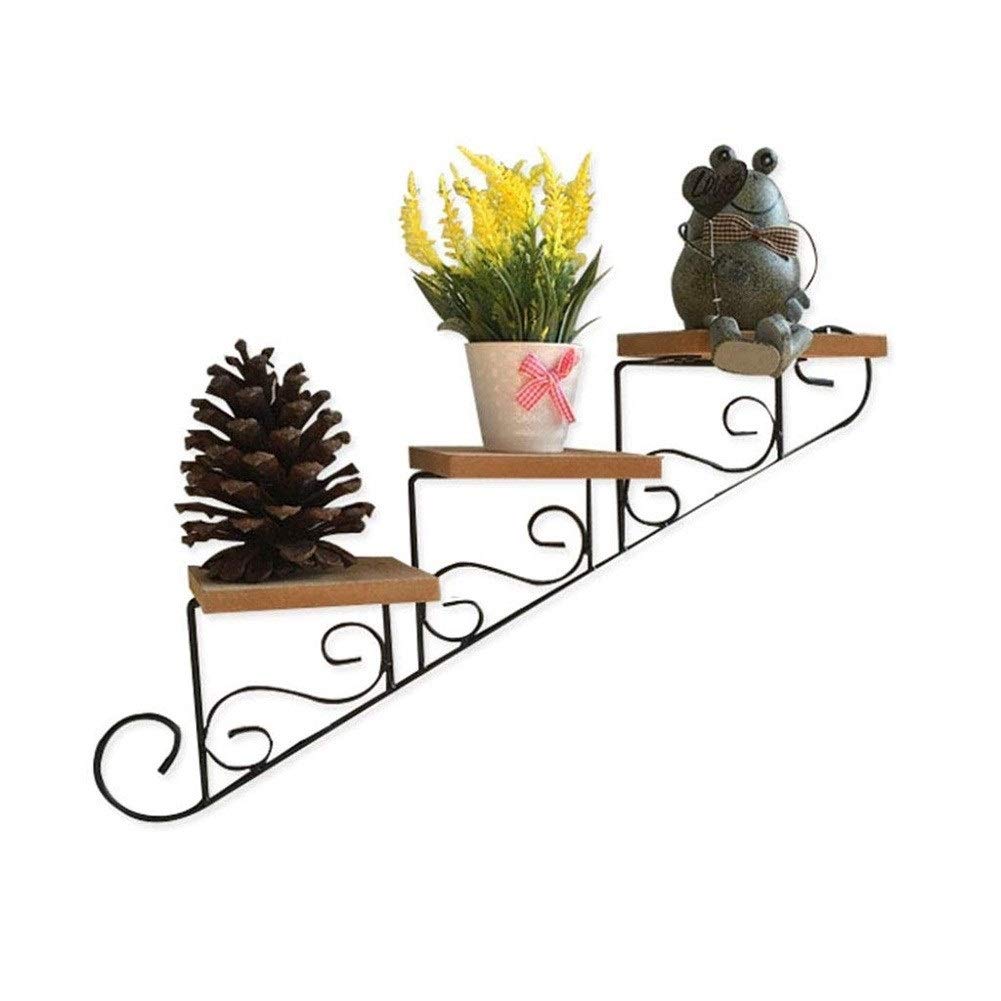 Wooden Wall-Mounted Foldable Flower Stand - Indoor Plant Display Shelf for Mini Cactus, Succulents & Small Plants - Perfect for Home Decor, Living Room, Bedroom & Office Spaces