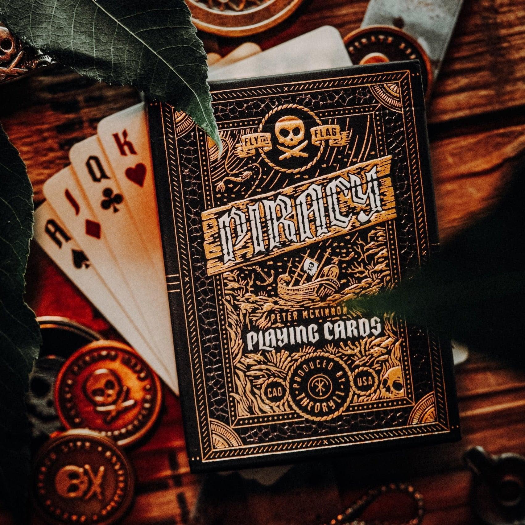 Peter McKinnon & Theory11 Premium Piracy Playing Cards - High-Quality Deck for Magic Tricks, Cardistry, and Poker Games
