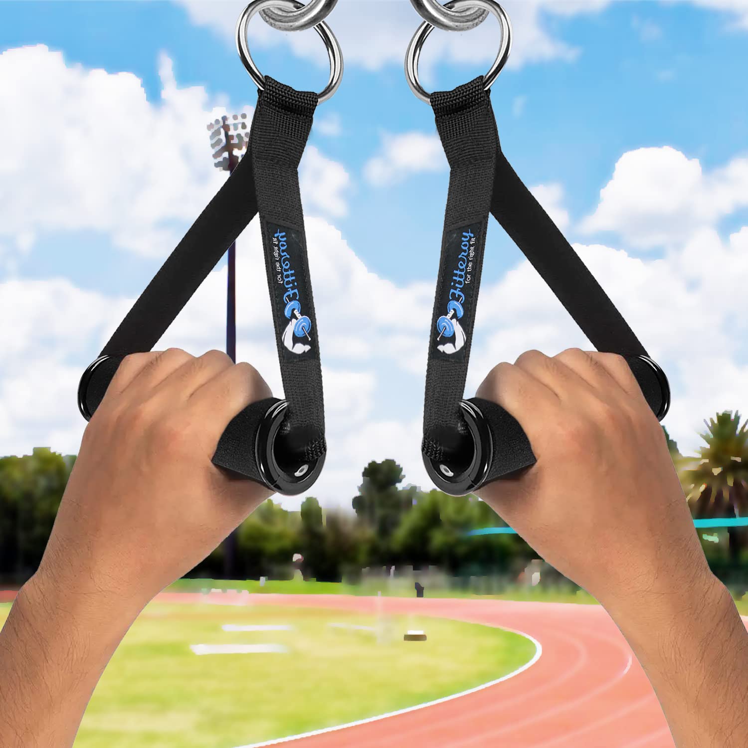 Premium Cable Machine Attachments Set - Heavy Duty Handles & Ankle Strap for Strength Training - Perfect for Home Gym, Commercial Fitness & CrossFit Workouts