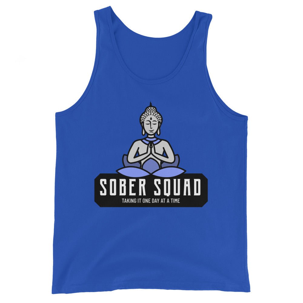 Sober Squad Men's Workout Tank Top - Breathable & Lightweight Gym Shirt for Running, Training & Fitness - Perfect for Workouts, Jogging & Active Lifestyle