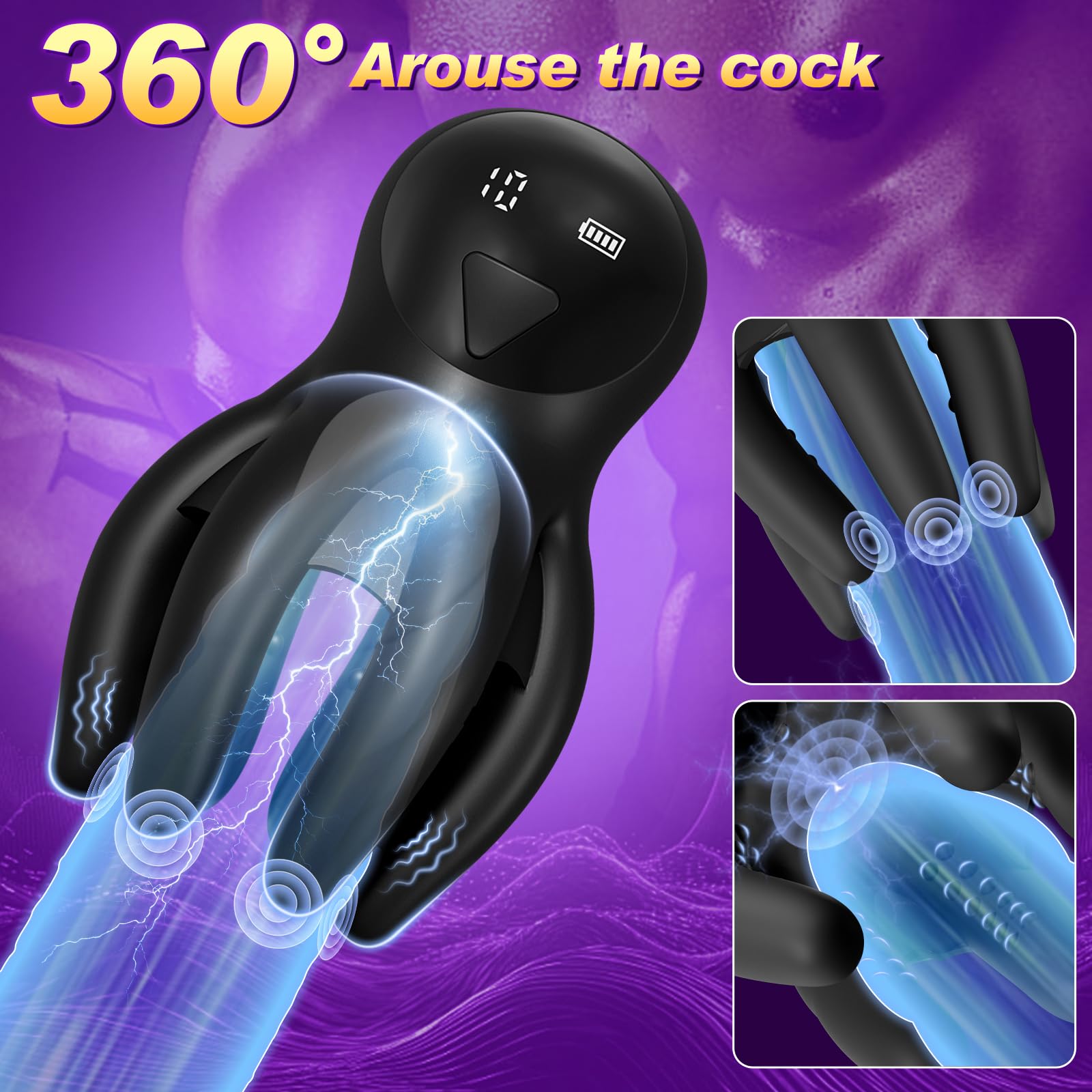 **APP Controlled Male Vibrator - 10 Speed Penis Stroker for Glans Training & Endurance, Strong Vibration Adult Sex Toy for Men & Couples - Enhance Intimacy & Pleasure**