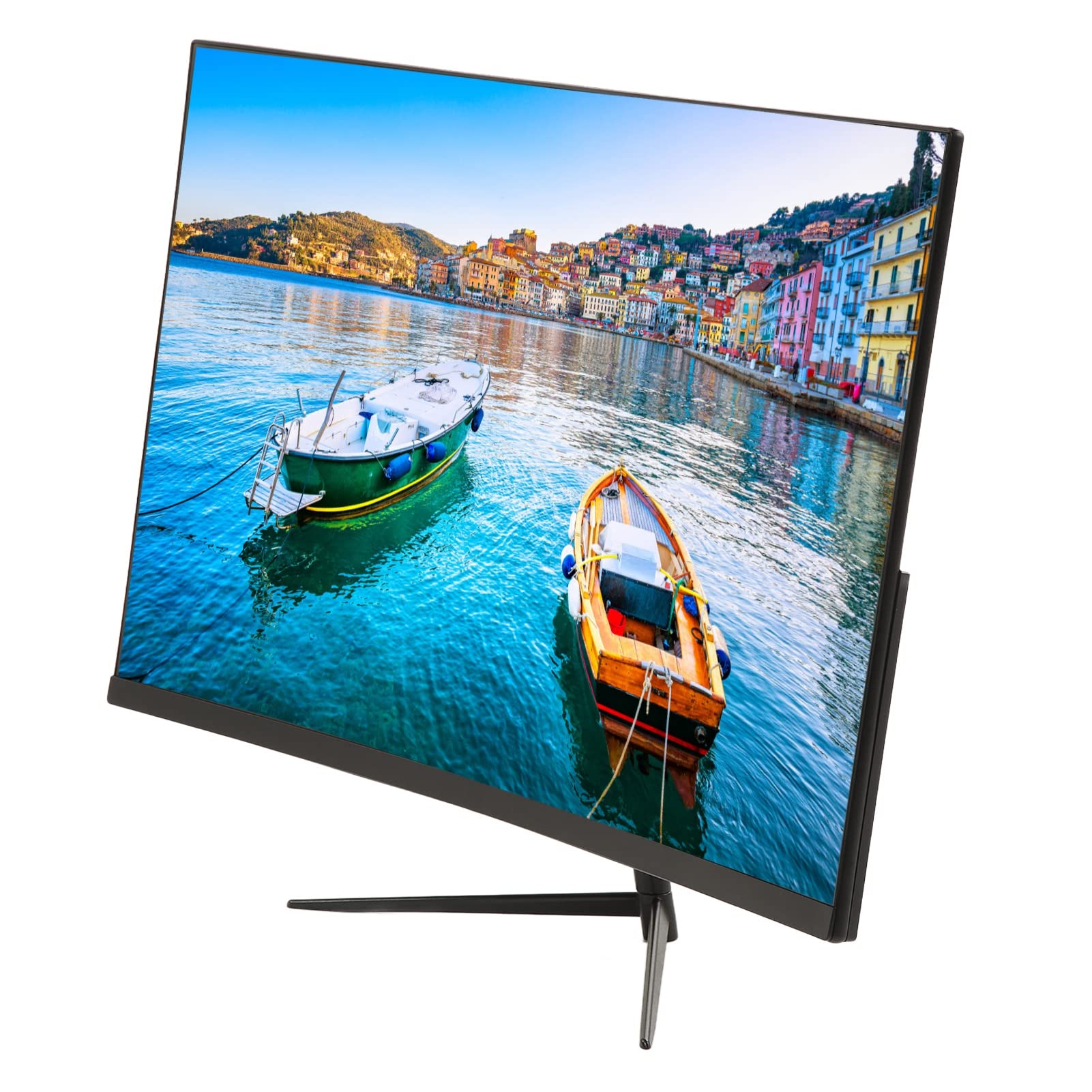 27-inch Fnppyrd Computer Monitor - Full HD LCD Display with High Brightness, Auto Ghosting, High Contrast - Ideal for Industrial Equipment (Plug Included) - Perfect for Office, Gaming, and Professional Workstations
