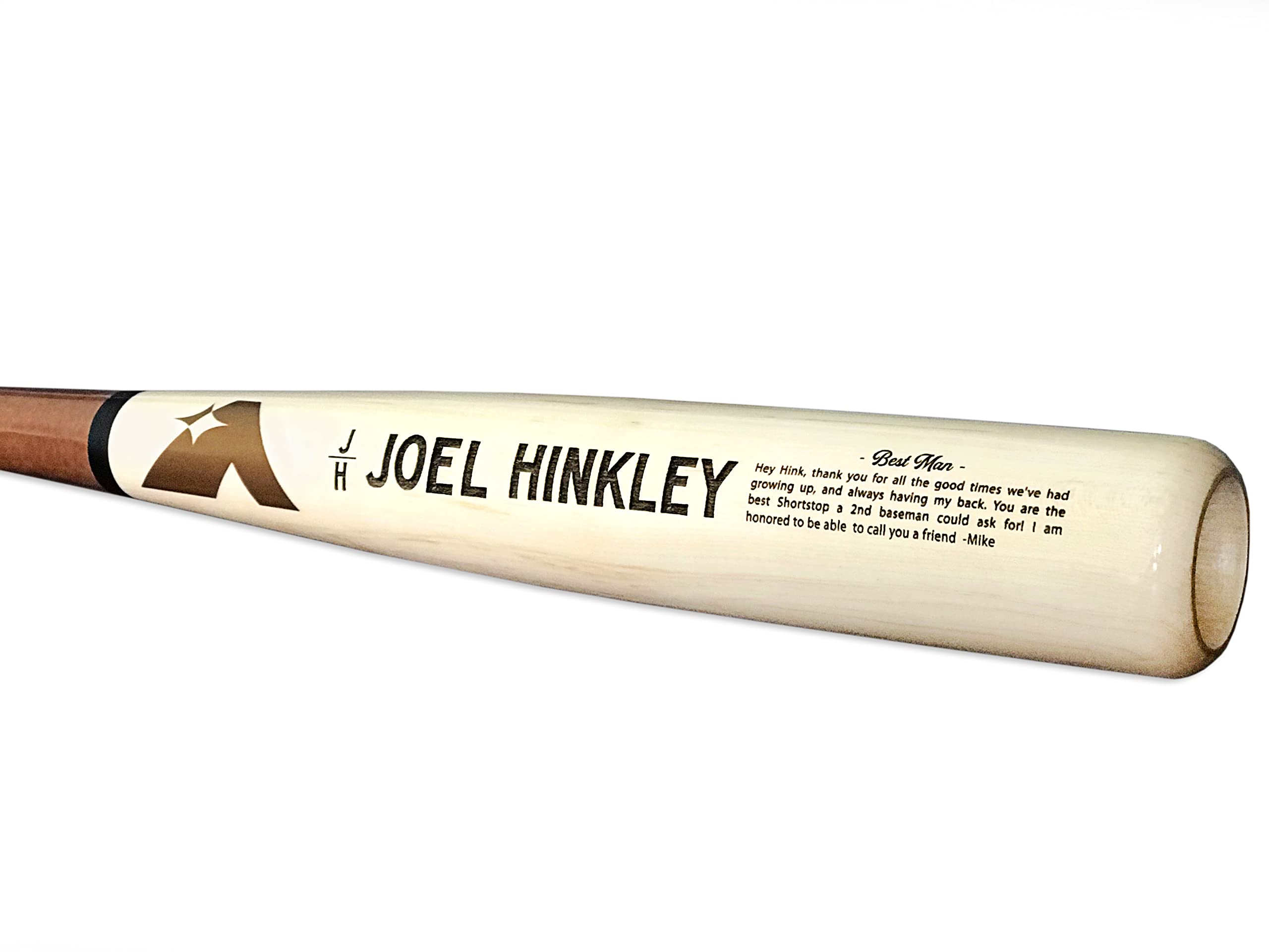 Personalized Baseball Bat Gift for Groom - Custom Engraved Wooden Baseball Bat for Best Man, Groomsmen & Wedding Party - Perfect Baseball-Themed Wedding Gift from Bride (Great for Rehearsal Dinners & Bachelor Parties)