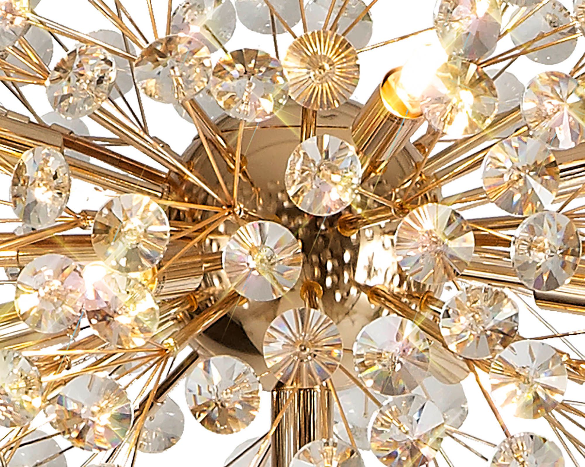 Bellagio 8-Light G9 Floor Lamp in French Gold & Crystal or Chrome & Crystal - Elegant Lighting for Living Room, Bedroom, or Dining Room