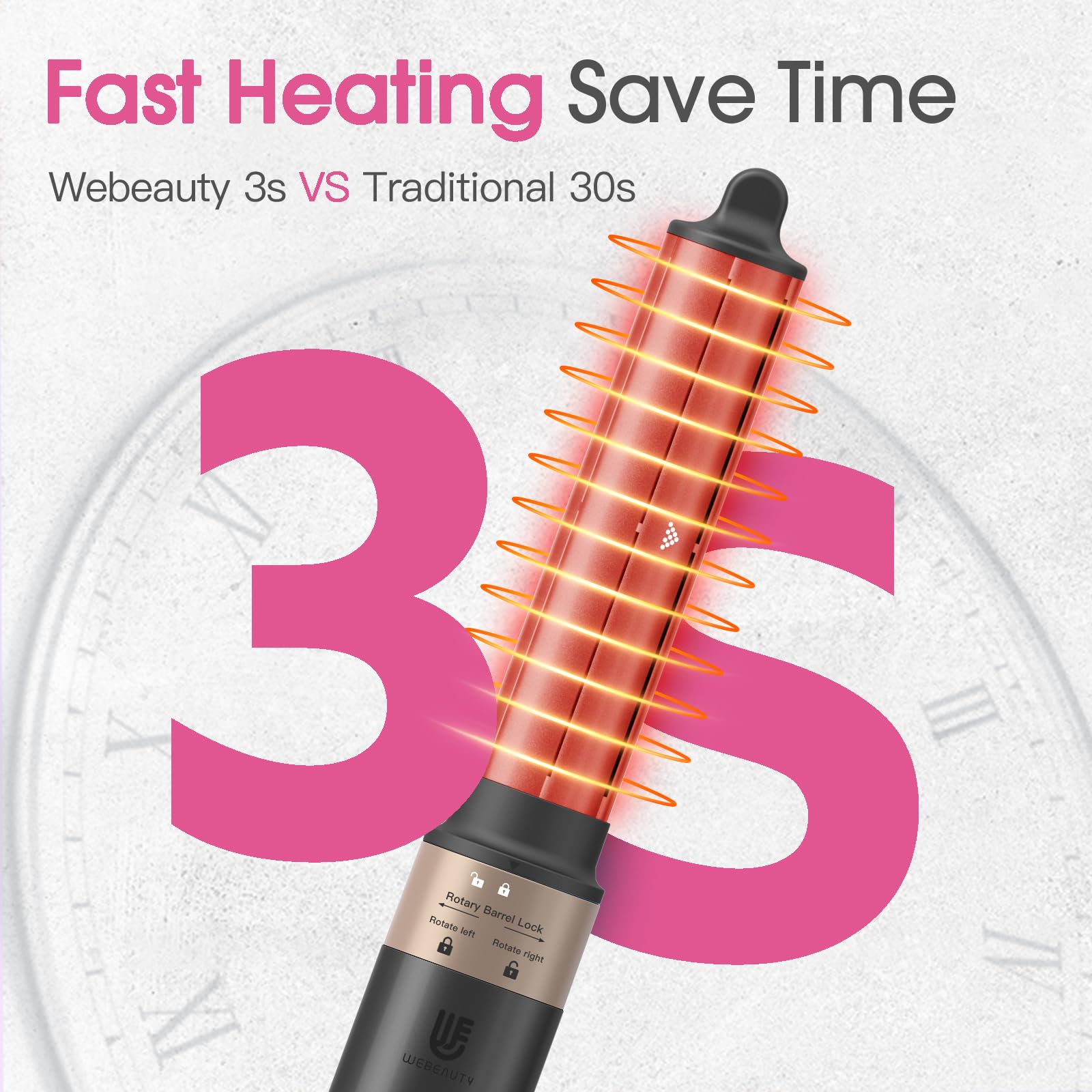 Hot Air Styler Blow Dryer Brush - Negative Ionic Hair Curler for Volumizing, Straightening & Curling | 3-in-1 Multi Styler for Straight, Wavy & Curly Hair | Perfect for Home Use, Travel & Salon Styling (Black)
