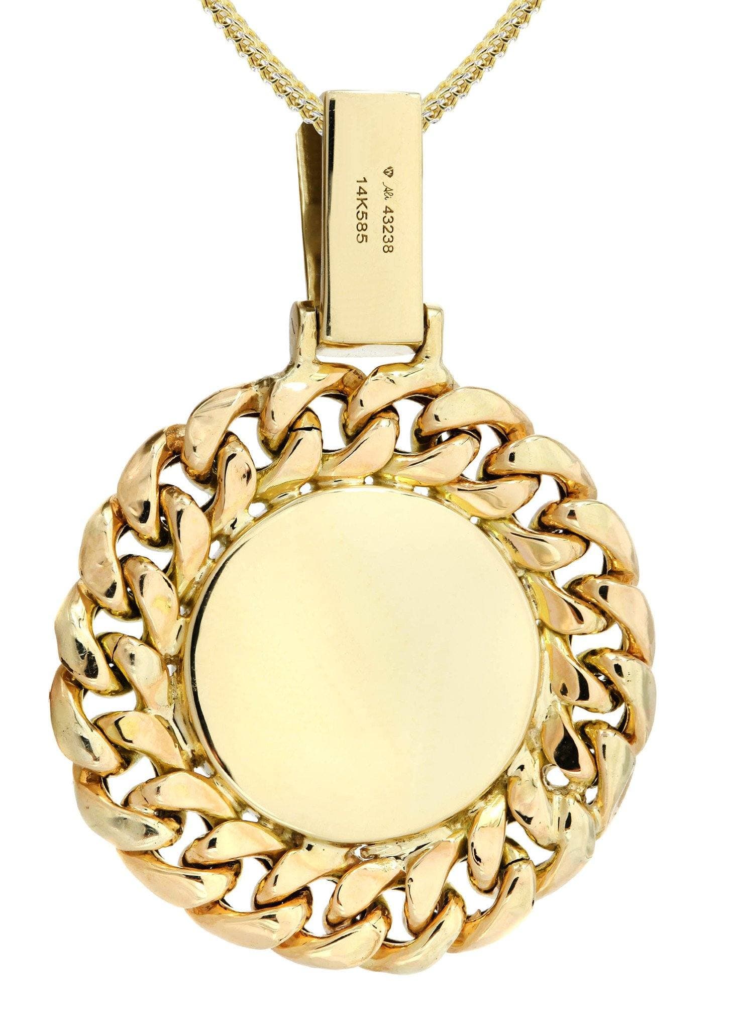 14K Yellow Gold Hamsa Diamond Pendant Necklace - 0.7 Carat Genuine Diamond Jewelry for Women - Perfect for Everyday Wear & Special Occasions