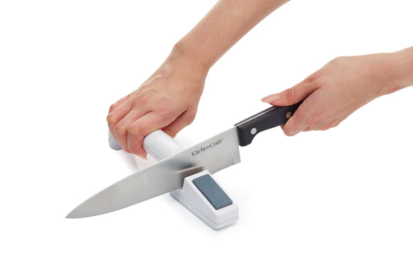 Premium Knife and Scissor Sharpener - Professional Blade Sharpening Tool for Kitchen, Home & Outdoor Use - Perfect for Chefs, Camping & DIY Projects