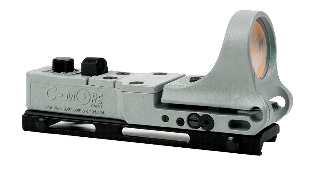 C-MORE Systems Railway Red Dot Sight with Click Switch - Precision Rifle Scope for Hunting & Shooting | Ideal for Tactical, Competition & Outdoor Adventures