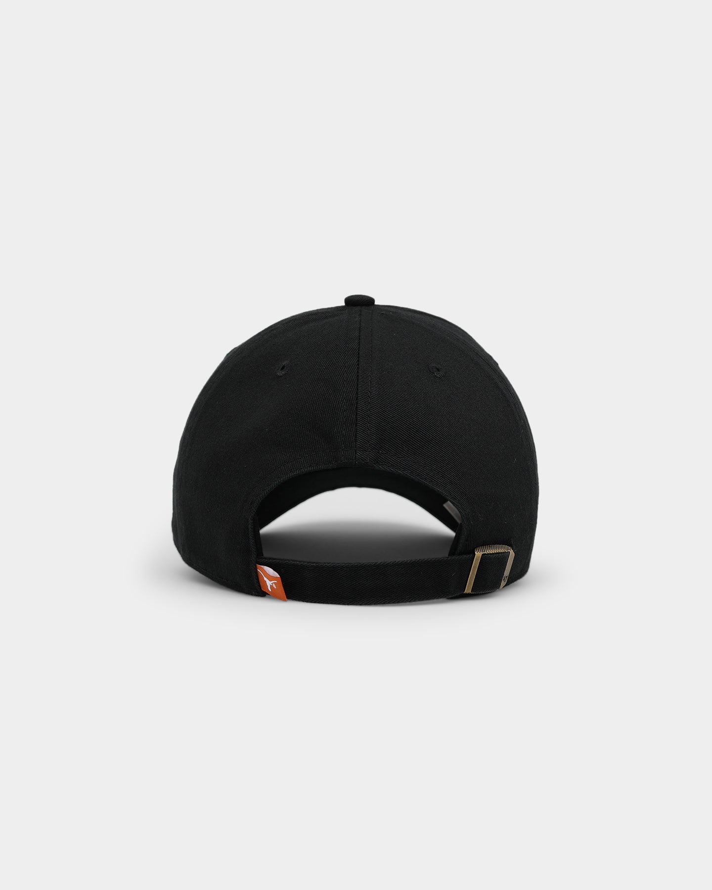 47 Brand Texas Longhorns '47 Clean Up Adjustable Strapback Hat - Black NCAA College Team Snapback Cap for Men & Women - Perfect for Game Day, Tailgating and Casual Wear