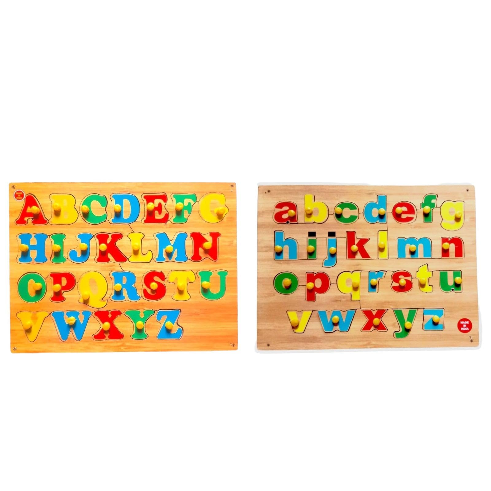 Colorful ABC Letter Puzzle Set for Kids - Educational Alphabet Learning Toy with Small Puzzle Board (Multicolor) - Perfect for Preschool Learning & Early Childhood Development