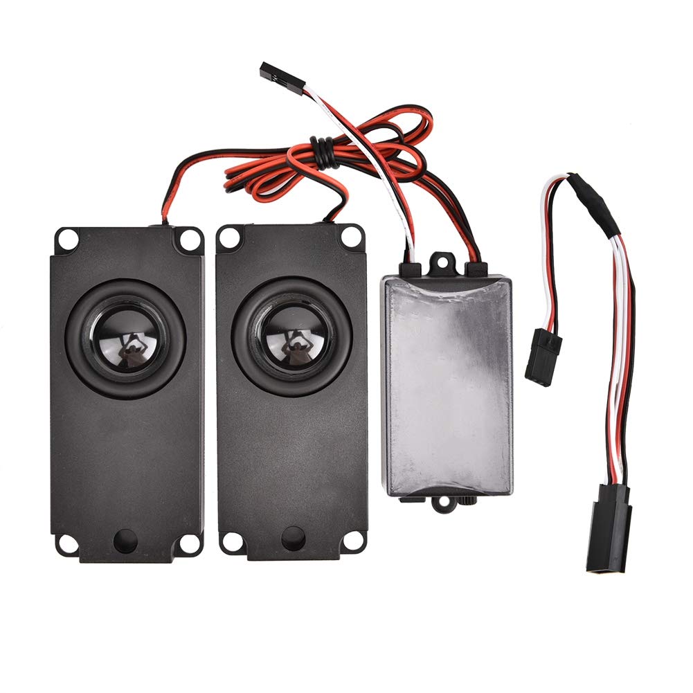 Realistic Engine Sound Simulator Module with Throttle Linkage & Volume Control for 1/10 Scale RC Cars - Perfect for Off-Road Racing, Crawling & Drifting Scenes