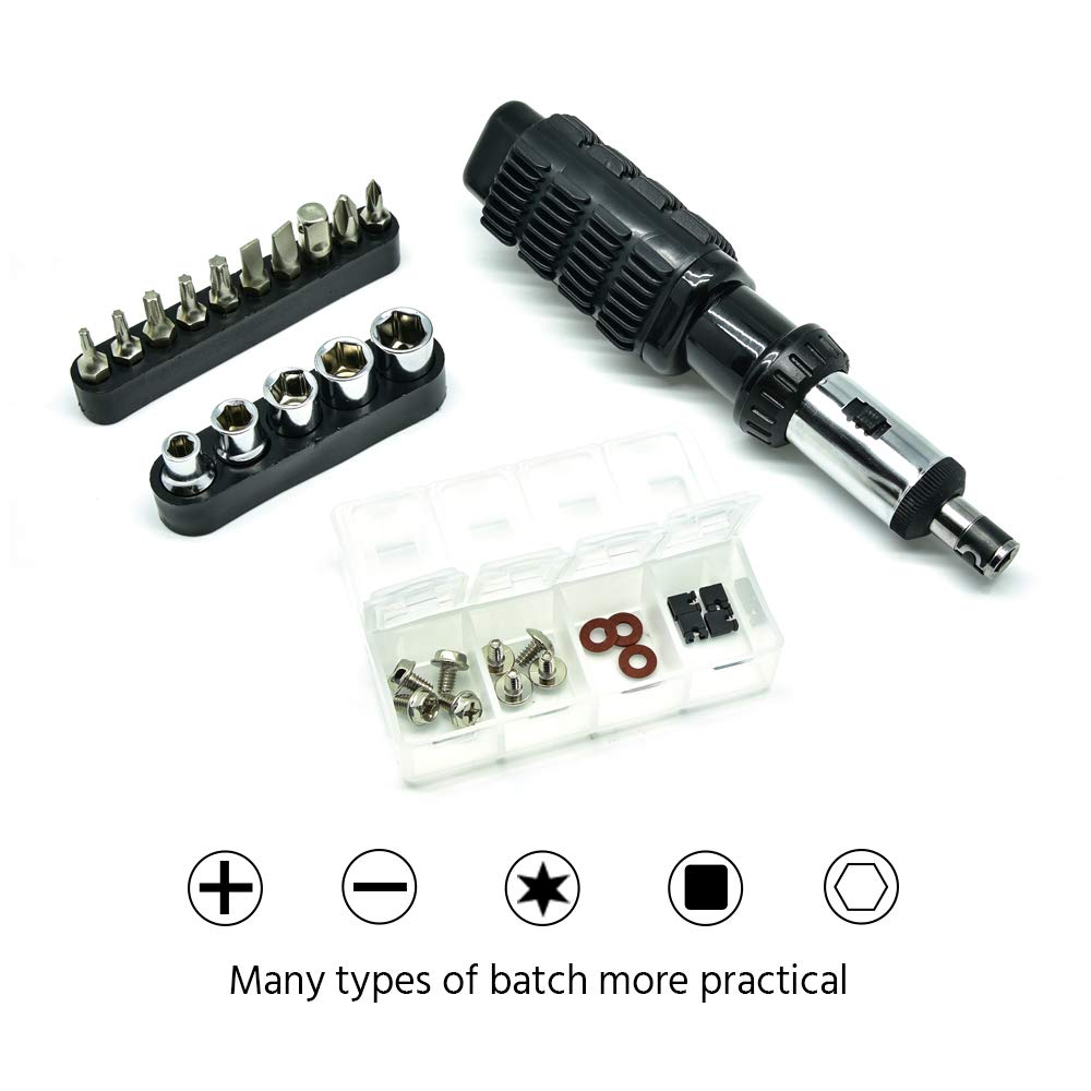 34-Piece Computer Tool Kit for Electronic Repair & Maintenance - Professional Precision Screwdriver Set with Case for PC, Laptop & Smartphone Upgrades | Ideal for IT Technicians & DIY Enthusiasts