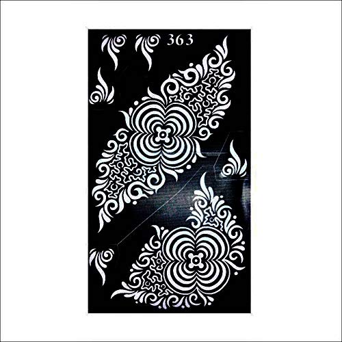 IVANA'S India Henna Tattoo Stencil Kit - 2 Pack Temporary Body Art for Women & Girls - Hand, Finger & Body Paint - Perfect for Festivals, Weddings & DIY Beauty