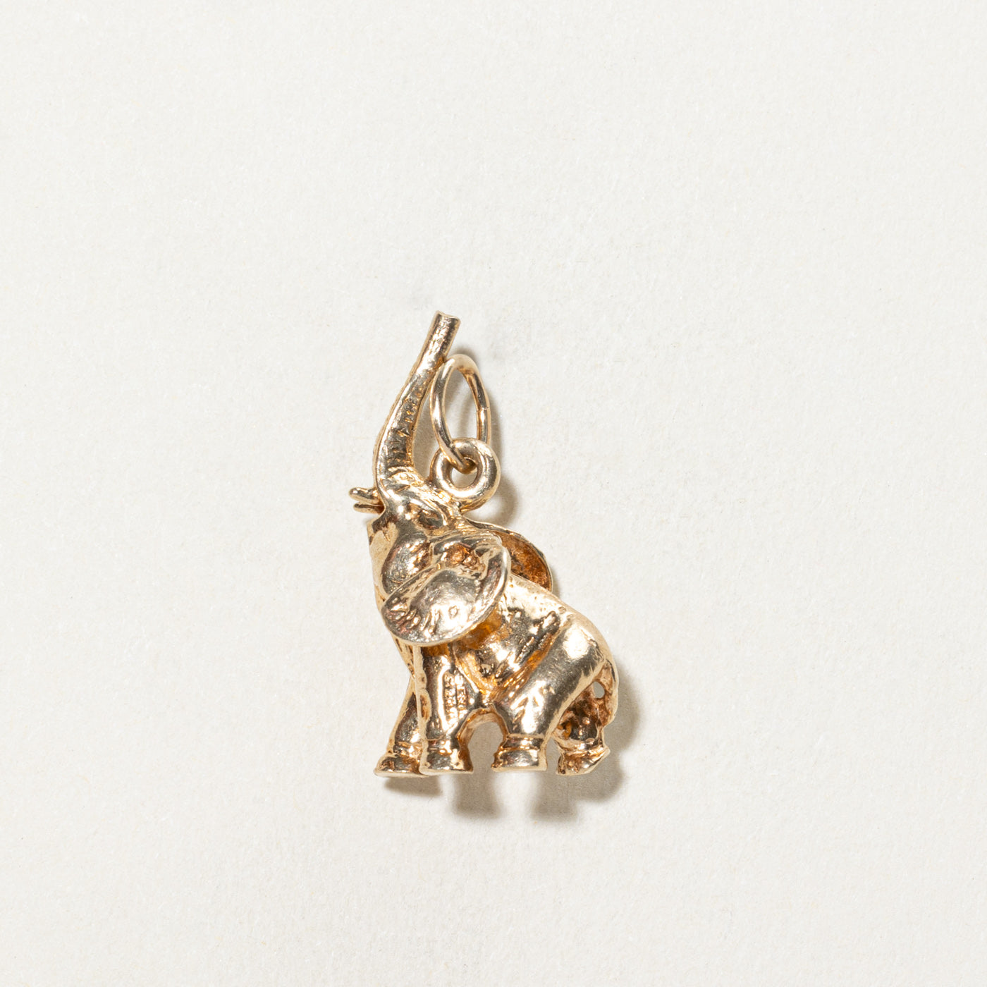 10K Yellow Gold Elephant Charm Pendant Necklace - Dainty Animal Jewelry for Women & Girls - Perfect Gift for Birthday, Anniversary & Special Occasions