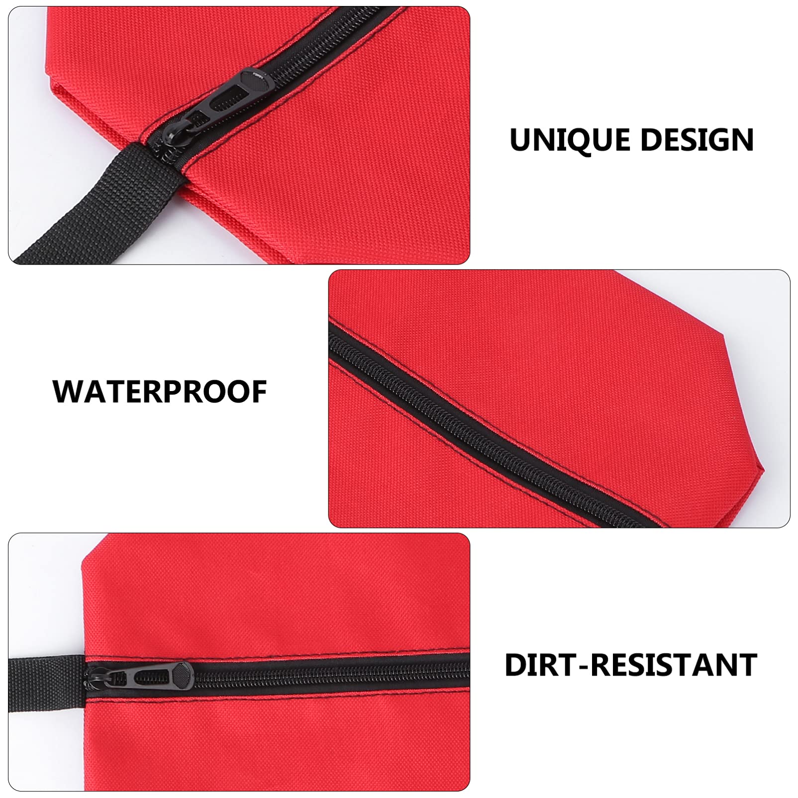 Hemobllo 1pc Multifunctional Oxford Cloth Tool Bag for Men - Travel, Garden & Woodworking Carry On Organizer with Metal Accessories (Red) - Perfect for DIY Projects, Camping & Outdoor Adventures