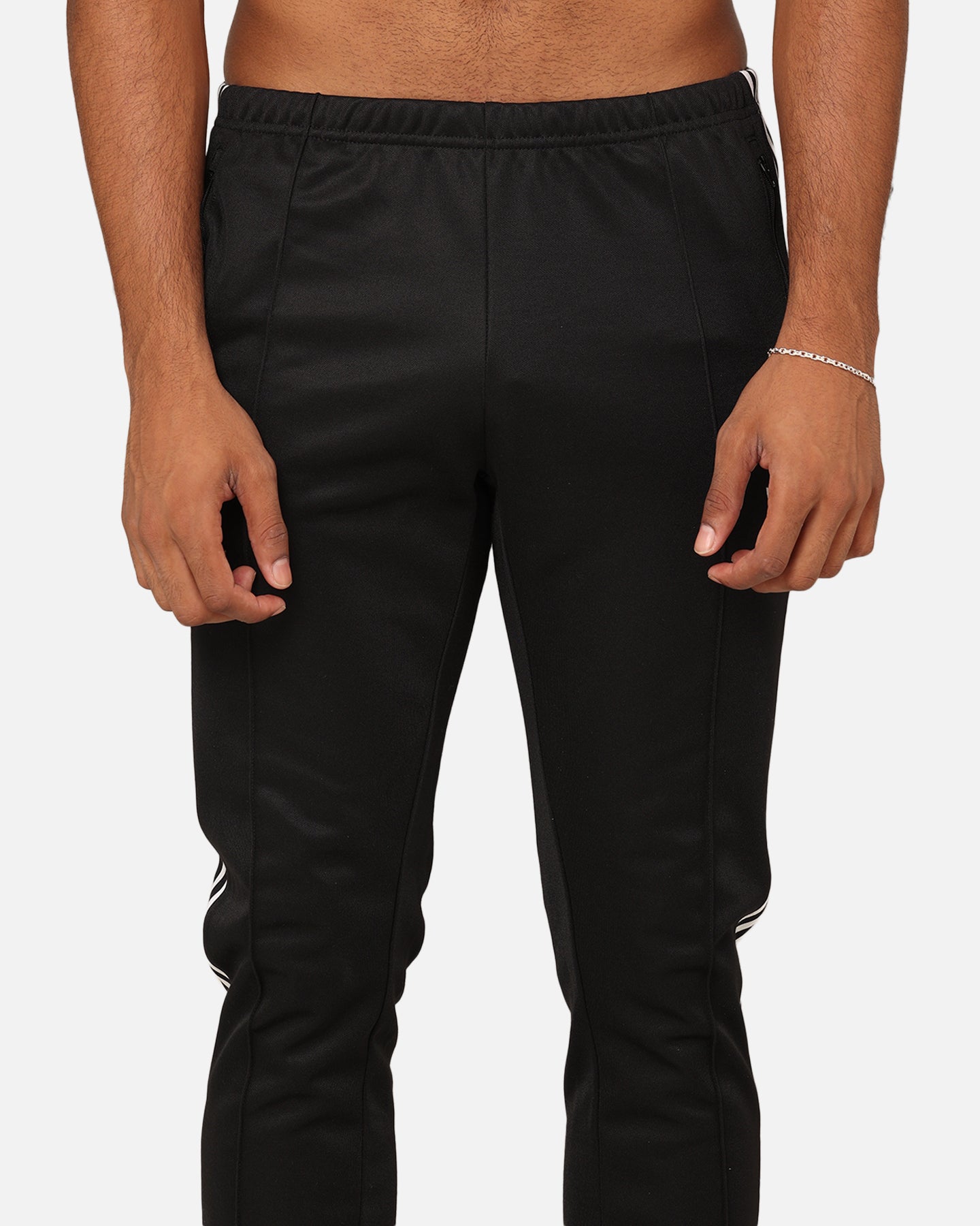 Adidas Adicolor Classics Beckenbauer Track Pants for Men - Black/White - Comfortable Athletic Joggers for Running, Training & Casual Wear