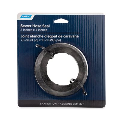 Camco RV Sewer Hose Seal - Heavy Duty Waste Water Tank Connector for Campers & Trailers | Prevents Leaks & Odors | Perfect for RV Dumping Stations & Campgrounds