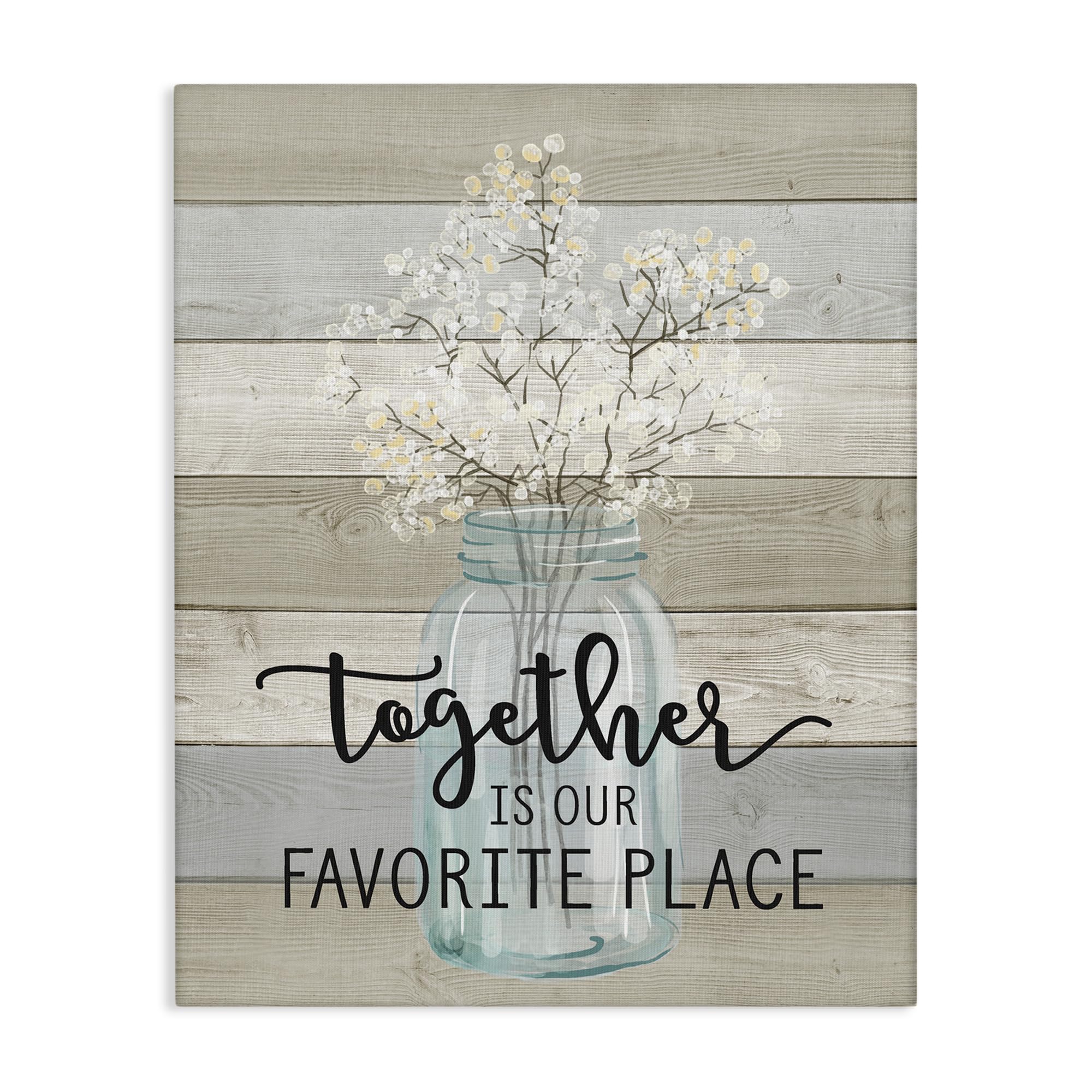 Stupell Home Decor 'Guests Feel at Home' Multicolor Stretched Canvas Wall Art - 24