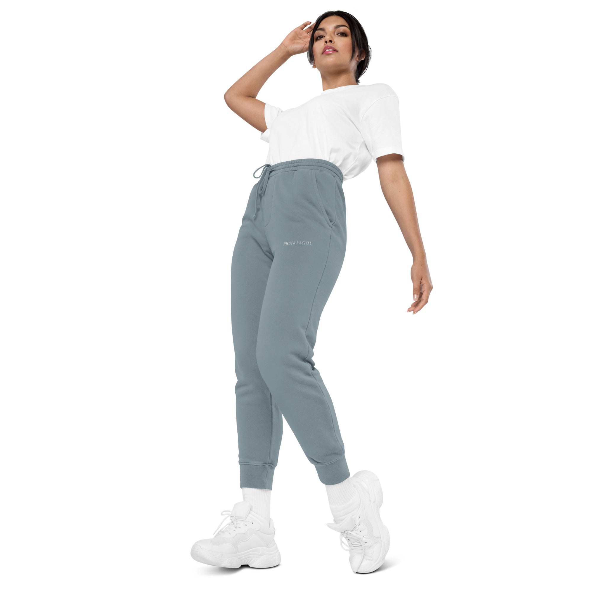 Rich & Yachty Unisex Pigment Dyed Sweatpants - Comfortable Casual Joggers for Men & Women | Perfect for Lounge, Gym, and Streetwear Fashion