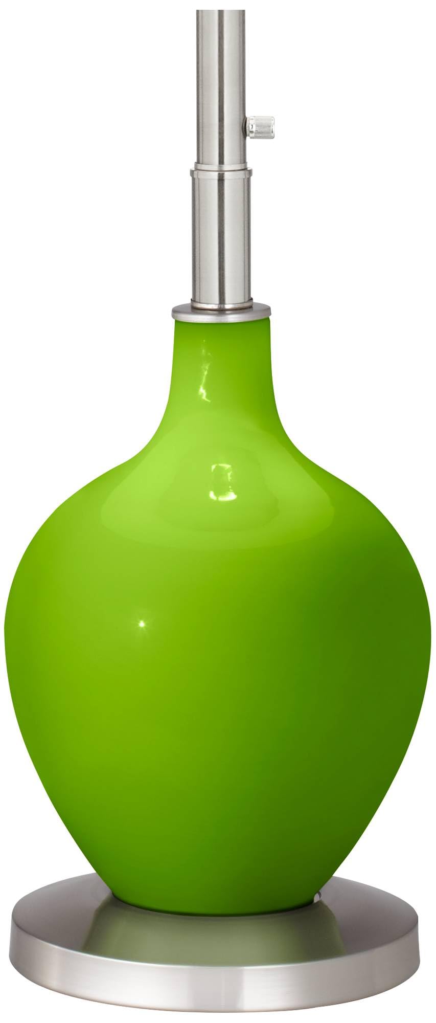 Modern Glass Floor Lamp with Neon Green Shade - 60