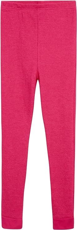 dELiAs Girls' Thermal Underwear Set - 6 Piece Waffle Knit Top & Long Johns Pajamas (2T-16) | Warm Winter Base Layer for Kids | Perfect for Cold Weather, Snow Days & Outdoor Activities