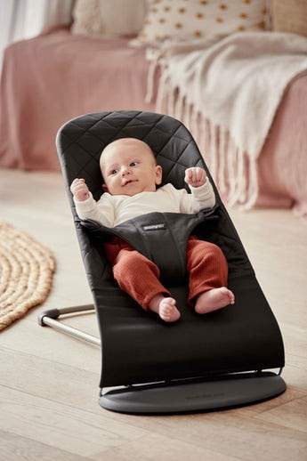 BabyBjorn Bouncer Bliss Woven - Premium Baby Rocker & Bouncer Seat with Ergonomic Design for Newborns to Toddlers - Perfect for Soothing, Playtime & Hands-Free Parenting at Home