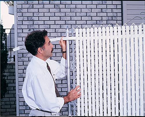 6' Foot Privacy Top Lock Slats - White - Made in USA - Perfect for Fences, Decks & Outdoor Privacy Screens
