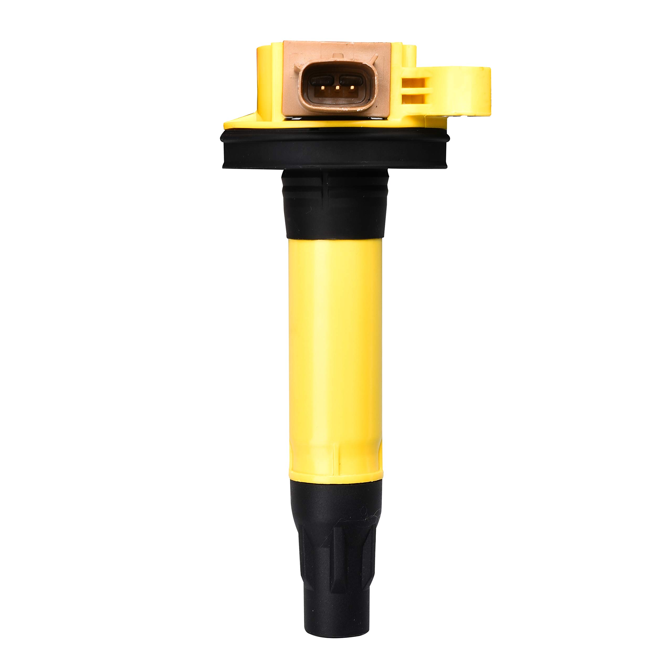 ENA Set of 6 Yellow Ignition Coil Packs - Compatible with 2014-2019 Ford F150, Explorer, Expedition, Flex, Lobo, Transit, Taurus & Lincoln MKS, MKT, Navigator - Replacement for UF646 - Perfect for 3.5L V6 Ecoboost Engine Tune-Ups & Performance Upgrades