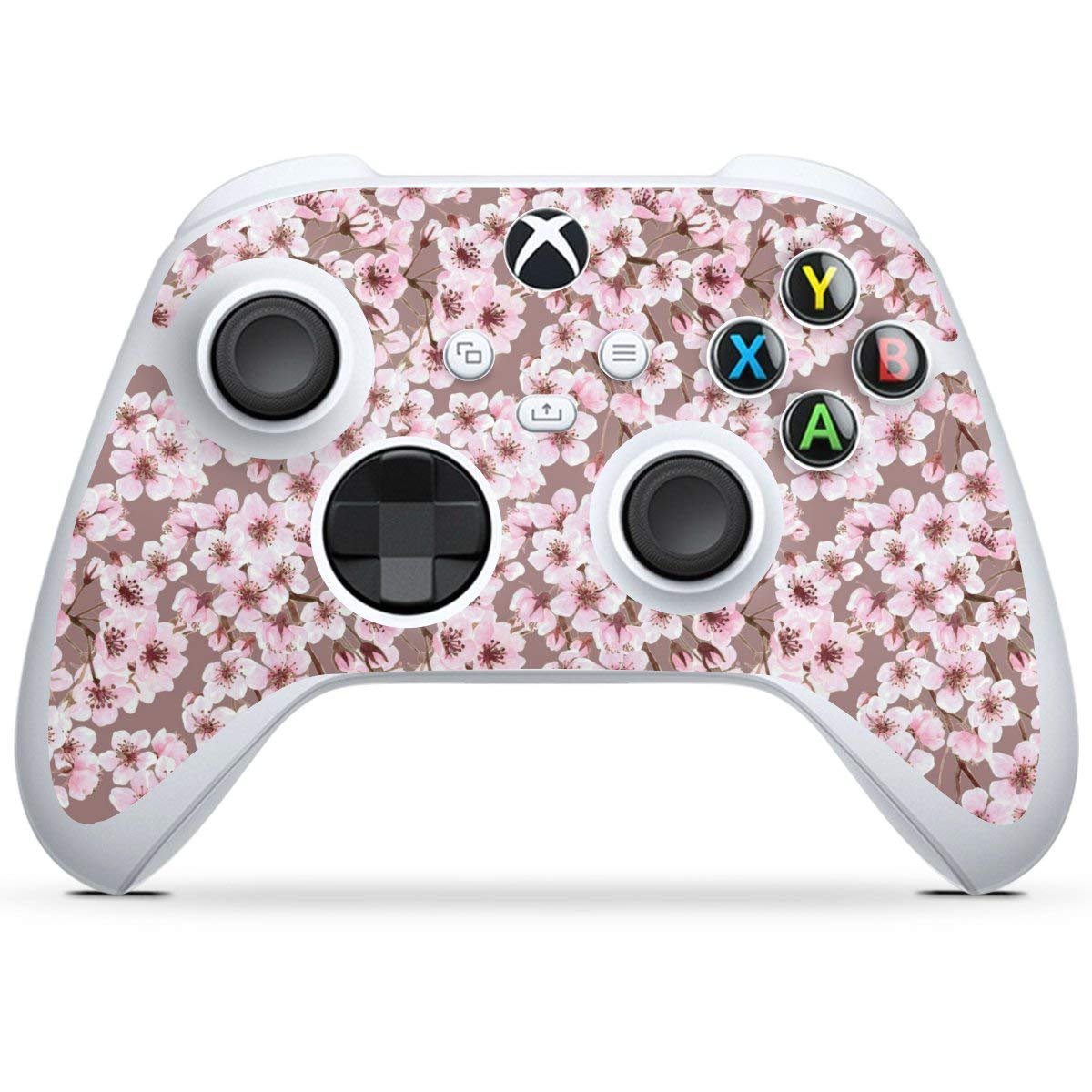 Floral Cherry Blossom Skin Cover Compatible with Microsoft Xbox Series S Controller - Light Pink Design, Protective Vinyl Decal for Gaming Accessories - Perfect for Gaming Enthusiasts & Custom Console Decor