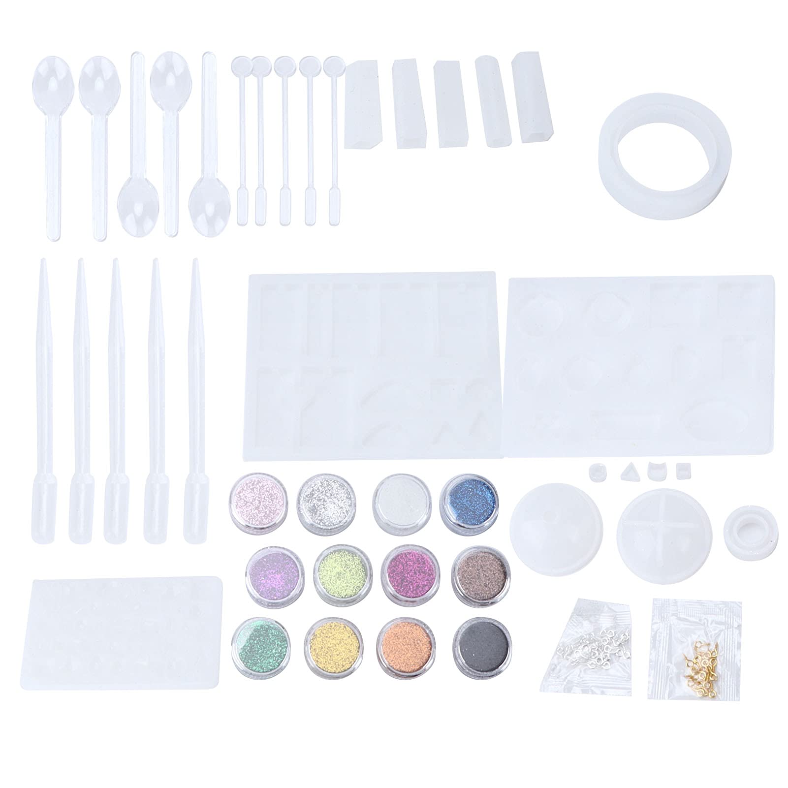Premium Silicone Jewelry Molds for DIY Crafting - Reusable, Durable & Shiny Finish - Perfect for Resin Jewelry Making, Earrings, Pendants & Handmade Accessories - Great for Home Crafting, Gift Making & Small Business Projects