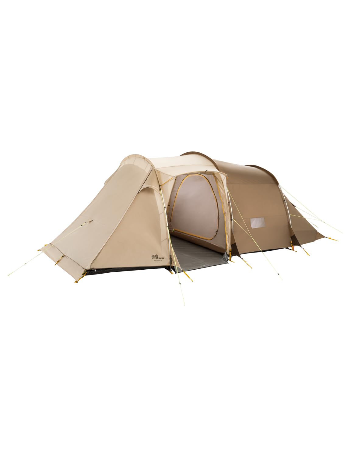 Jack Wolfskin Unisex Divide RT Tent for Adults - Lightweight, Waterproof Camping Shelter in White Pepper, One Size - Perfect for Backpacking, Hiking & Outdoor Adventures