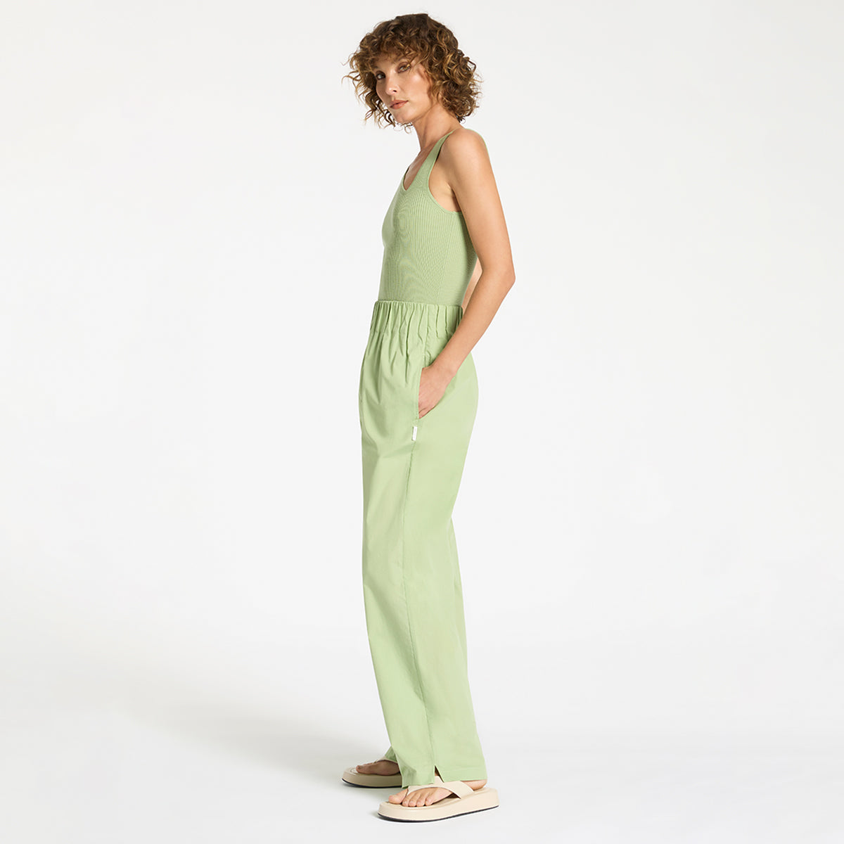 Frontier Women's Casual Pants - Honeydew Green | Comfortable Stretch Trousers for Work, Travel & Everyday Wear