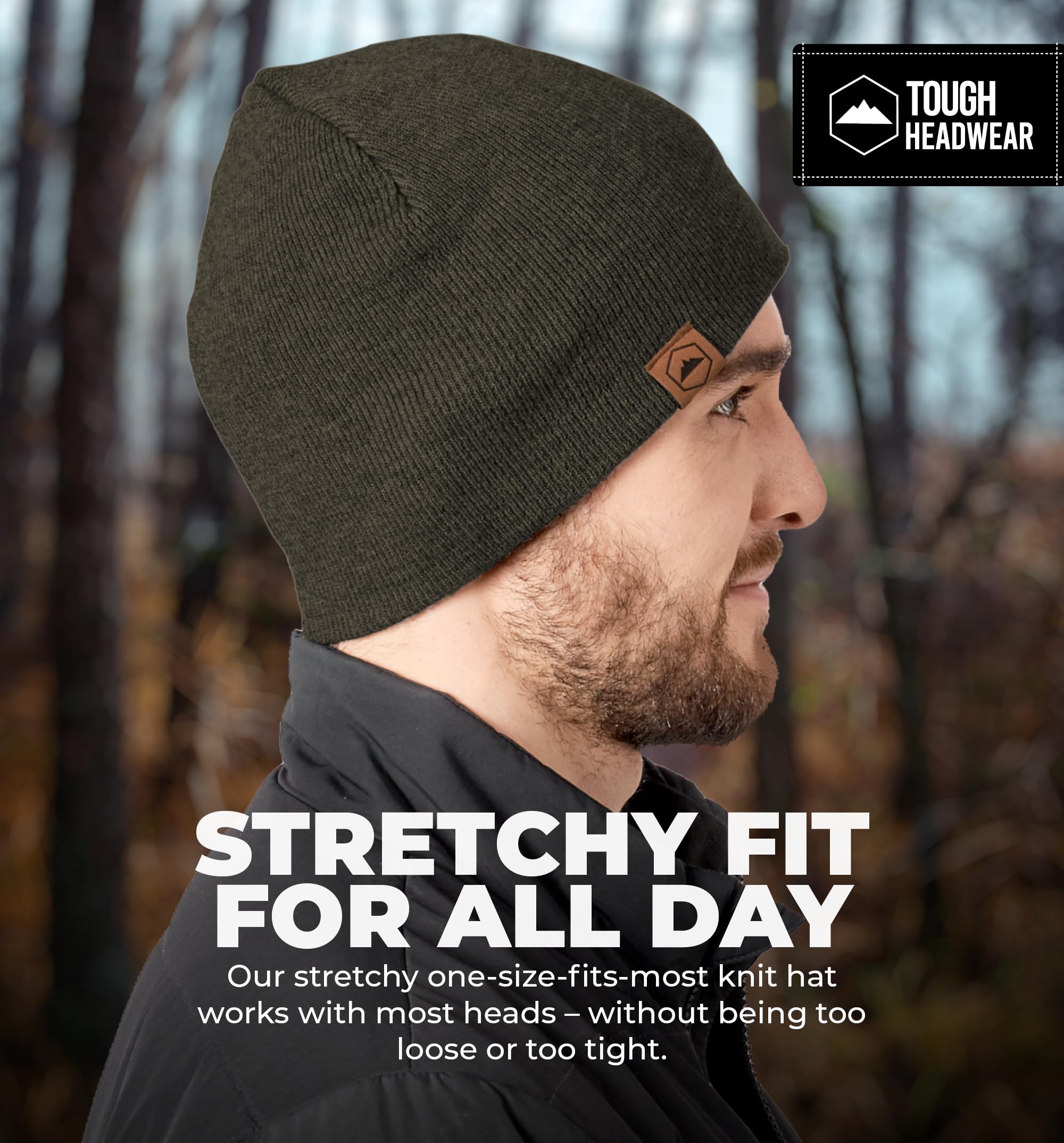 Warm Knit Beanie for Men & Women - Winter Hat for Cold Weather - Soft & Durable Knitted Cap - Perfect for Outdoor Activities, Skiing, and Daily Wear