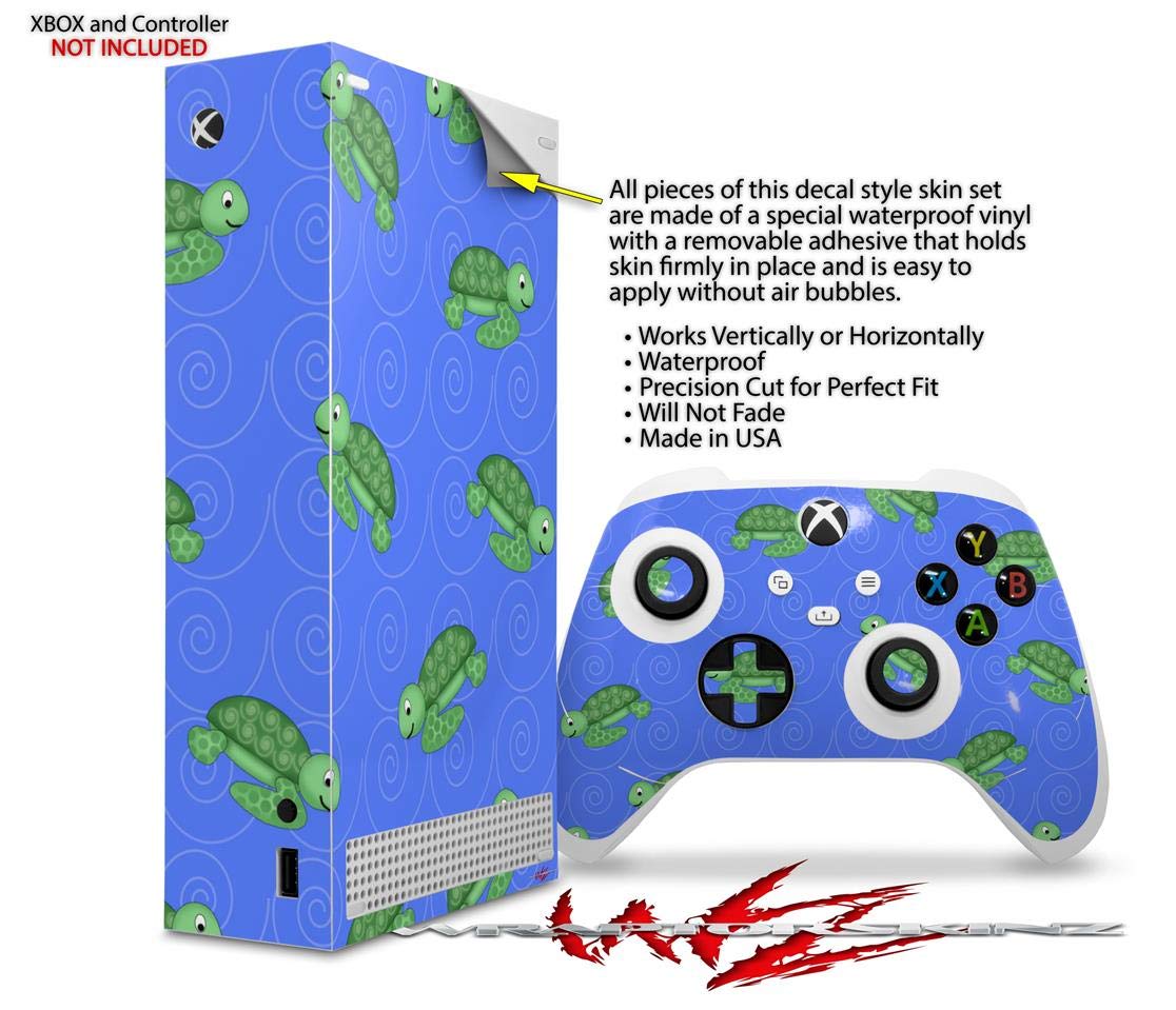 XBOX Series S Console & Controller Vinyl Wrap Skin Decal - Custom Turtles Design | Protective Gaming Accessory for Enhanced Grip & Style | Perfect for Gamers & Collectors