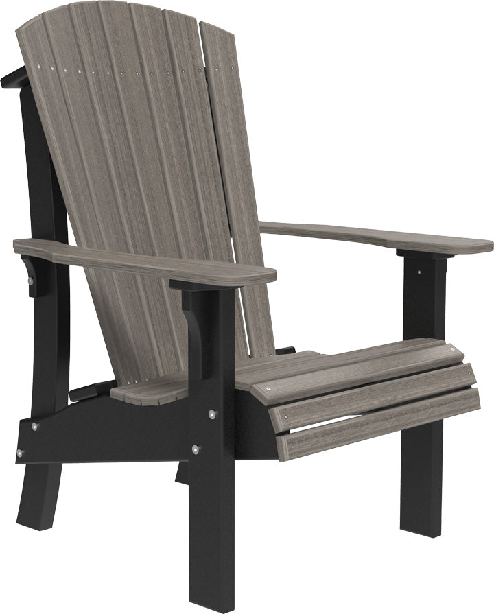 Premium Adirondack Chair - Heavy Duty Outdoor Patio Furniture, All-Weather Resin Wicker, Comfortable Lounge Chair for Garden, Poolside, Deck, and Backyard Relaxation