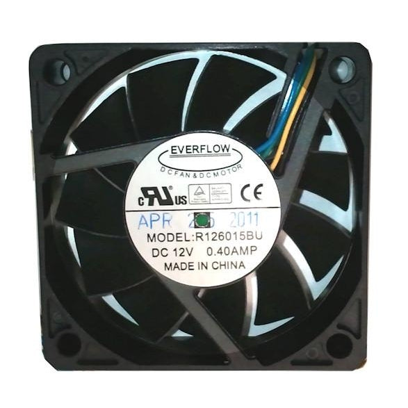 Everflow 60x60x15mm Dual Ball Bearing Ultra High Speed PWM Fan R126015BUAF - High Performance Cooling for PC, Gaming Rig & Electronics - Perfect for Overclocking & Silent Operation
