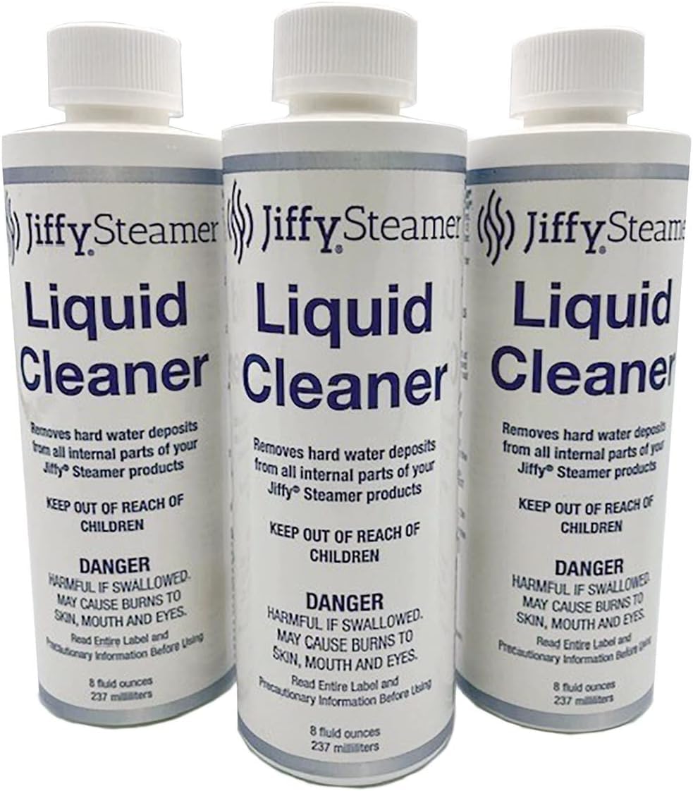 Jiffy Steamer Liquid Cleaner - 3 Pack for Home & Commercial Garment Care | Removes Wrinkles, Odors & Stains | Perfect for Clothes, Drapes & Upholstery