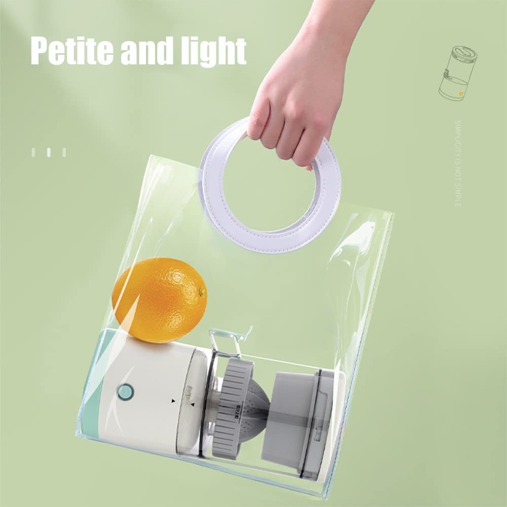 SRLIWHITE 45W Portable Electric Juicer - USB Rechargeable Multifunctional Mini Juicer Cup for Fruits & Vegetables - Perfect for Home, Office & Travel - (White)