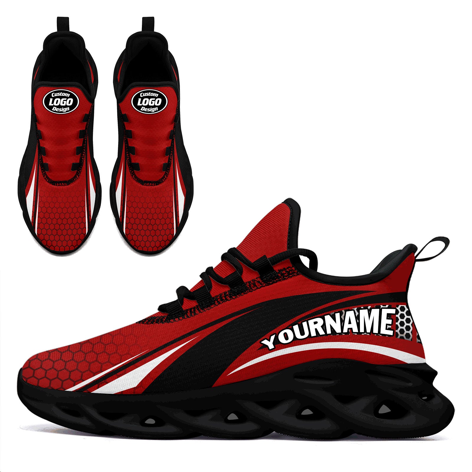 Custom Maxsoul Personalized Sneakers - Breathable Lightweight Running Shoes for Men & Women (FN003 E025022) - Perfect for Jogging, Gym Workouts & Casual Wear