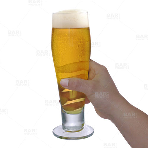 BarConic® 15 oz Footed Beer Glass - Premium Craft Beer Tasting Glass for IPAs, Ales & Lagers - Perfect for Home Brews, Pubs & Beer Enthusiasts
