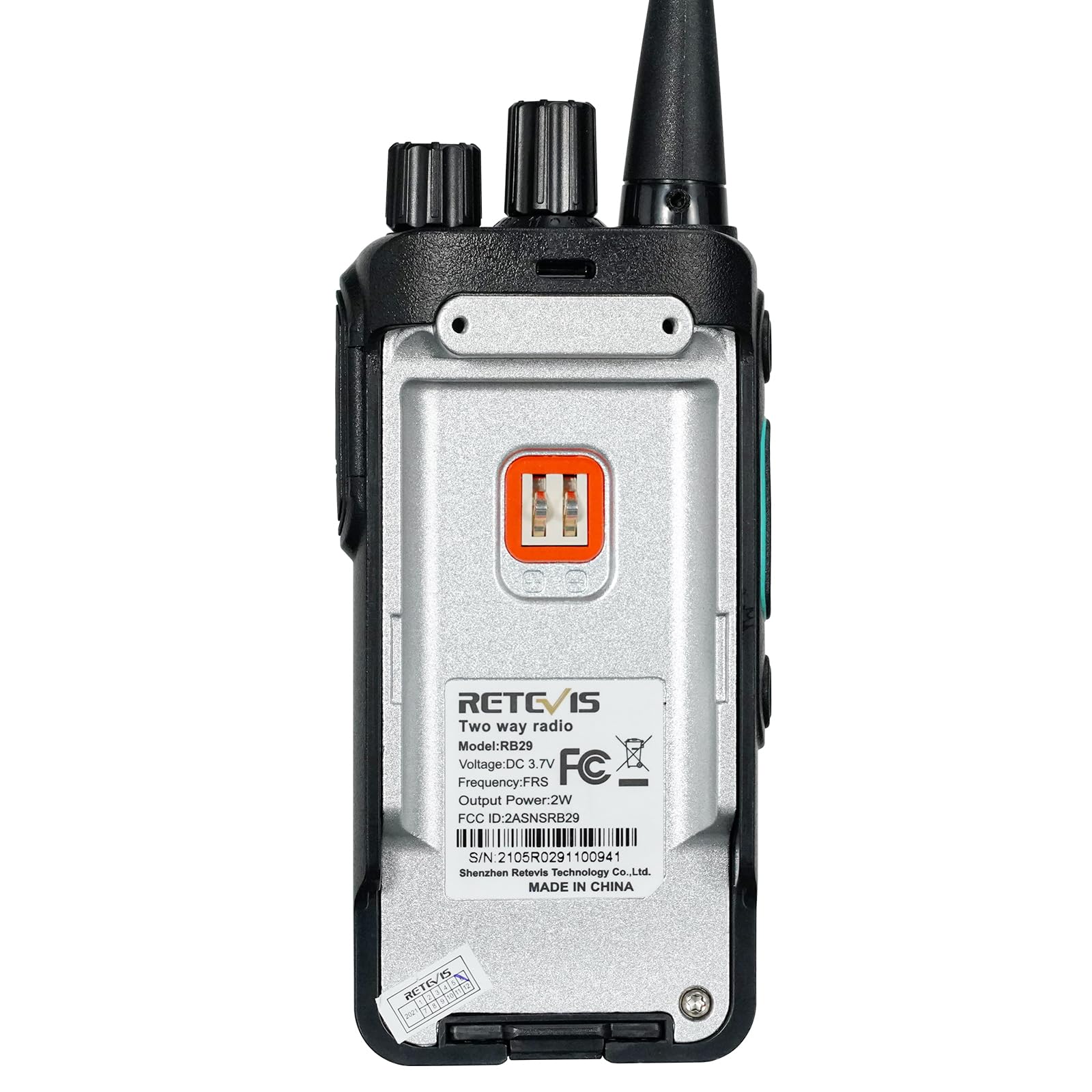 Retevis RB29 Long Range Two Way Radios (4 Pack) - Waterproof Walkie Talkies with USB Charging Base & Shoulder Mic for Construction, Business & Industrial Use - Perfect for Worksite Communication & Outdoor Activities