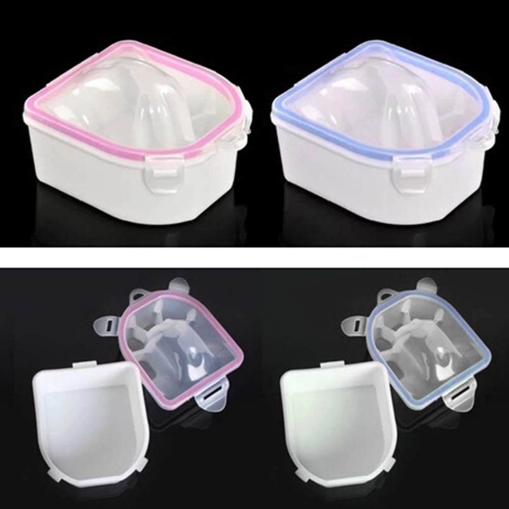 2Pcs Nail Soaking Bowls for Acrylic & Dip Powder Removal - Manicure Soak Off Trays with Acetone - Professional Nail Polish Remover Kit for Home & Salon Use - Perfect for Gel, Acrylic Nails and DIY Manicures