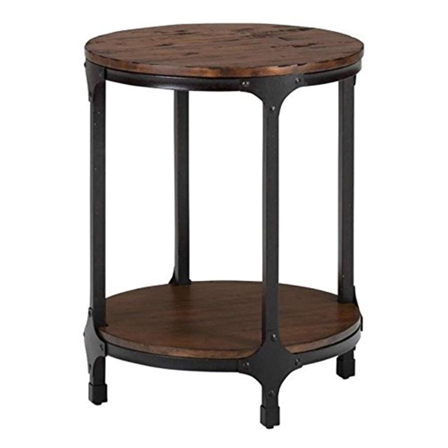 Jofran Urban Nature Round Side Table - Modern Wooden End Table for Living Room, Bedroom, or Office - Perfect for Coffee, Books, and Decor