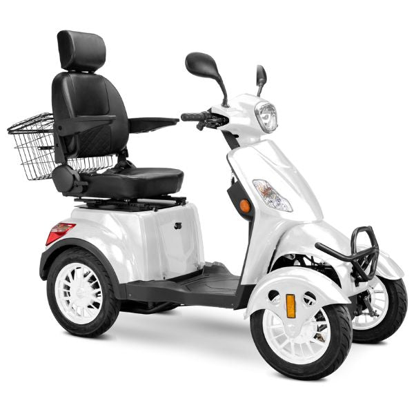 Premium Full Size 4 Wheel Mobility Scooter for Adults - Lightweight Electric Wheelchair with Long Battery Life - Ideal for Outdoor Travel, Shopping & Daily Mobility Assistance