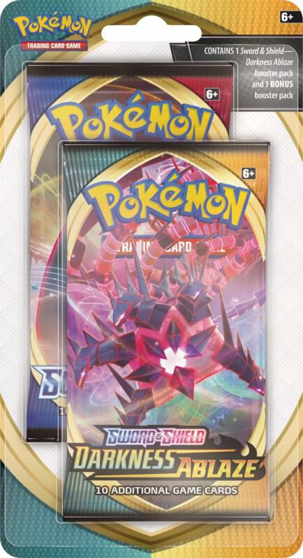 Pokemon Darkness Ablaze Two Pack Blister - 2 Booster Packs with Rare Cards | Collectible Trading Cards for Battles & Gifts | Perfect for Pokemon TCG Players and Fans