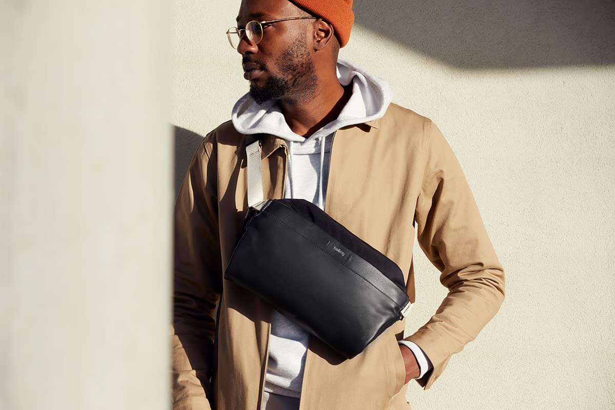 Bellroy Premium Leather Sling Bag for Men & Women - 7L Crossbody Bag for Travel, Work & Everyday Use | Durable & Stylish Shoulder Bag